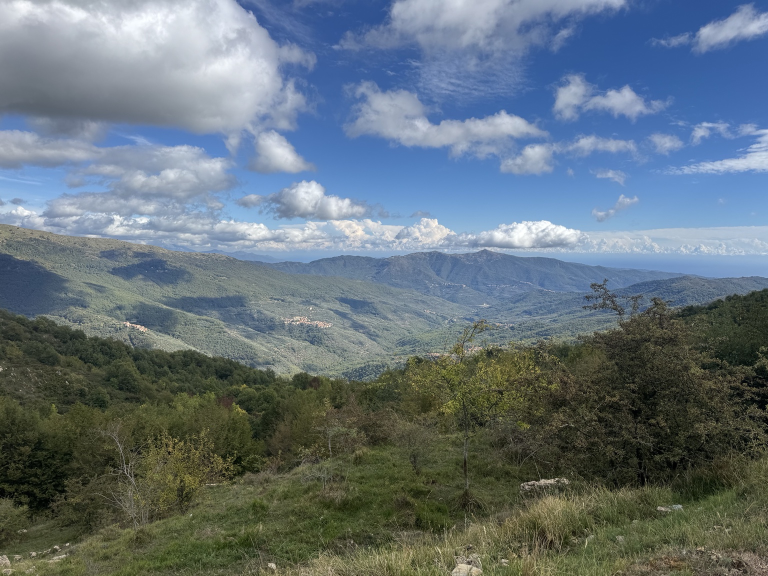 Panorama dell’entroterra ligure